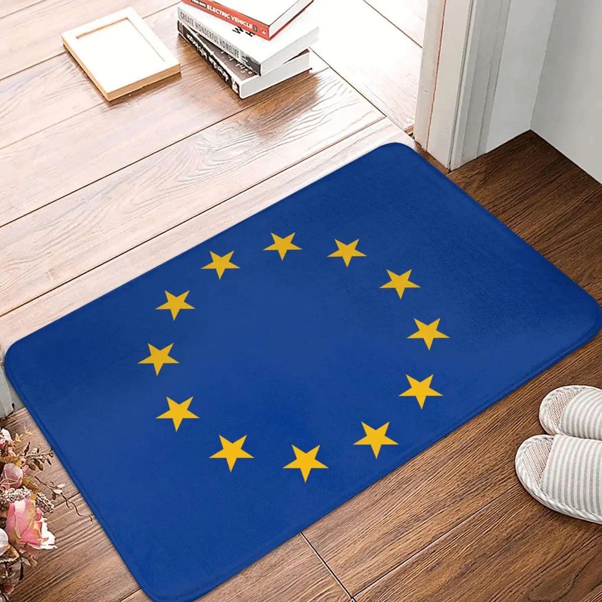 European Union Flag 40x60cm Carpet Polyester Floor Mats Fashionable Practical Home Decor