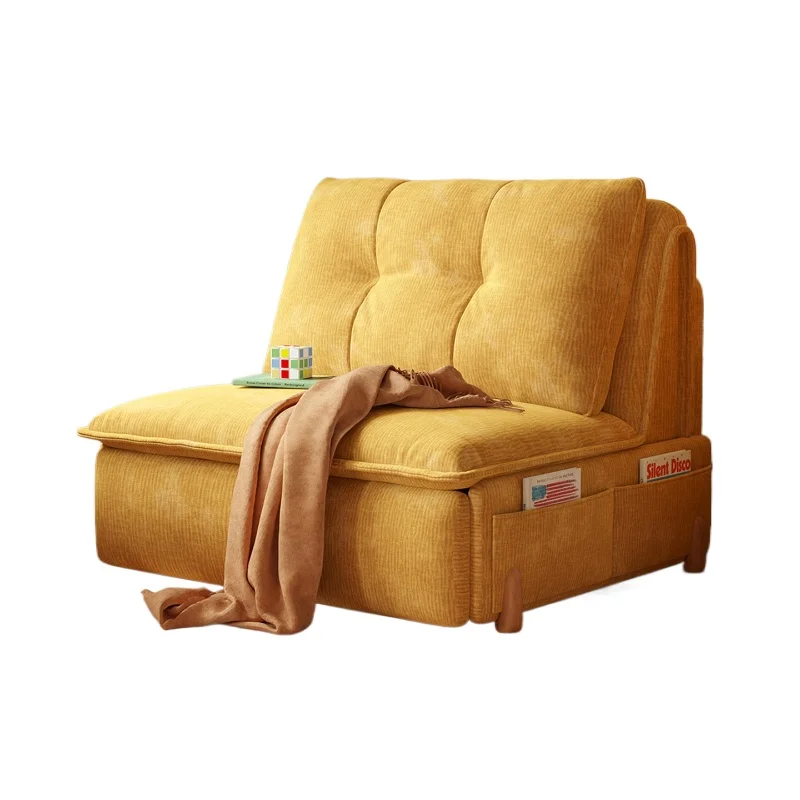 

Electric sofa bed against the wall, small apartment study retractable folding multi-functional electric sofa single person