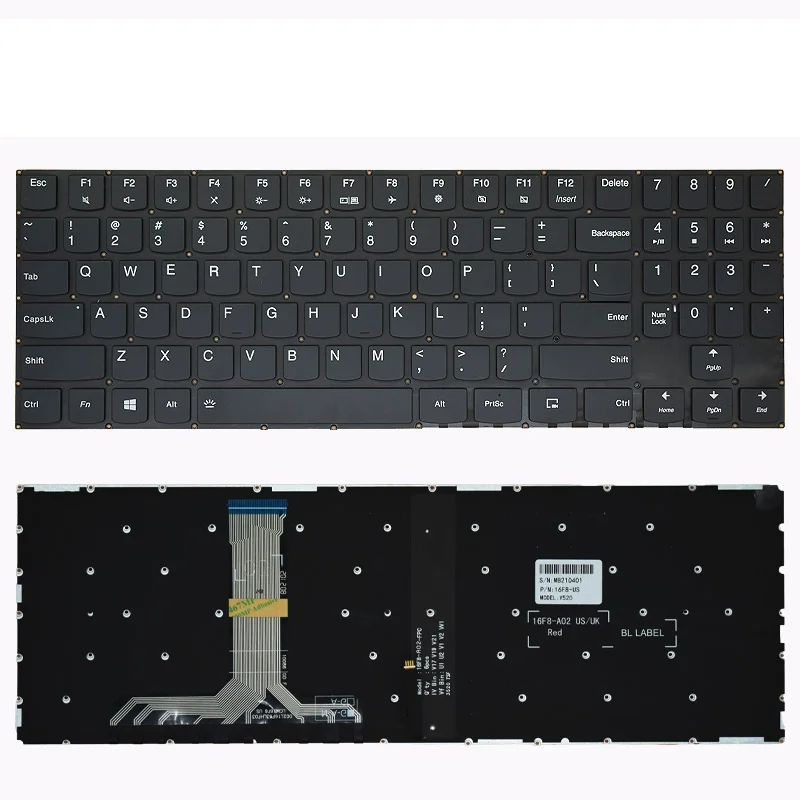 

US/RU Layout Keyboard For Lenovo Legion Y530-15ICH Y540-15IRH Y7000P Y7000 Series