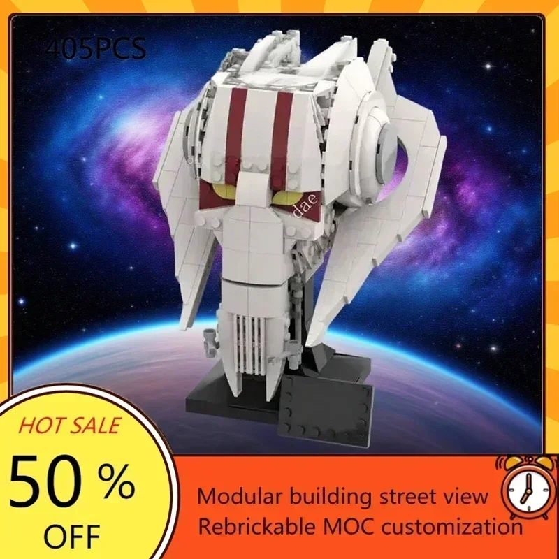 Star Plan MOC Grievous Helmet Collection MOC SpaceShip Battle Model Custom Puzzle Architecture Education Assembly Model Toy