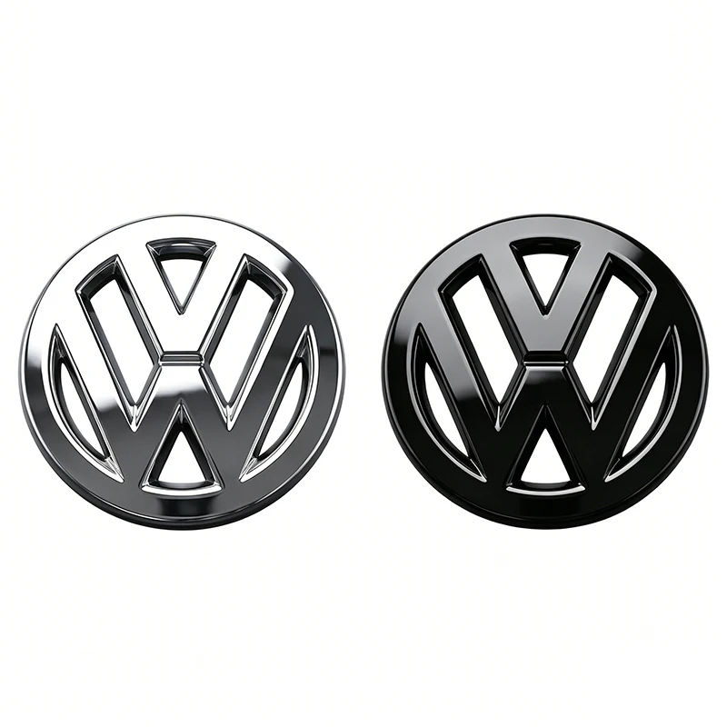 1Pcs ABS Car Steering Wheel Cover Center Badge Emblem Sticker For VW Golf Amarok T5 Phaeton ID3 Tiguan T-Cross GTI