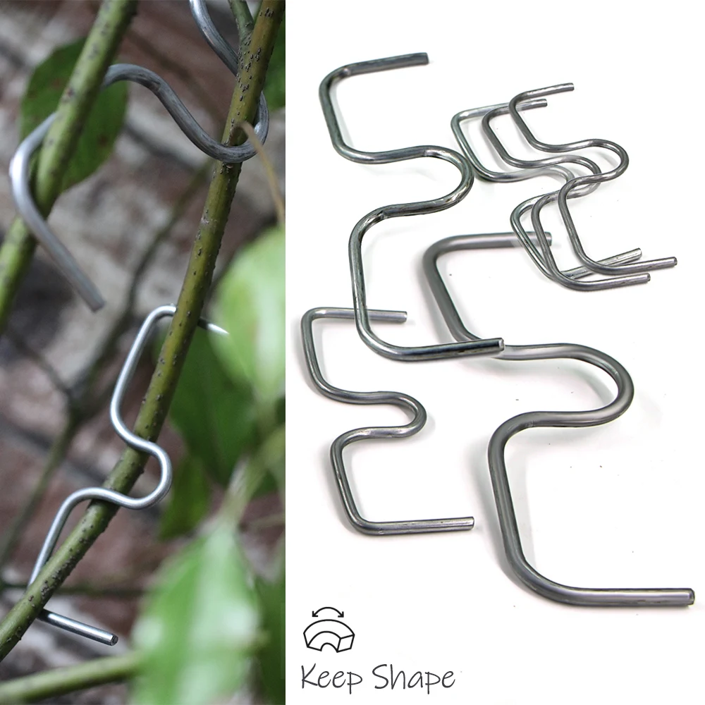 10Pcs 8/10/13/18cm Fruit Tree Branches Holder Metal Steel Wire Branch Training Hook for Yard Farm Plant Limb Support Garden Tool