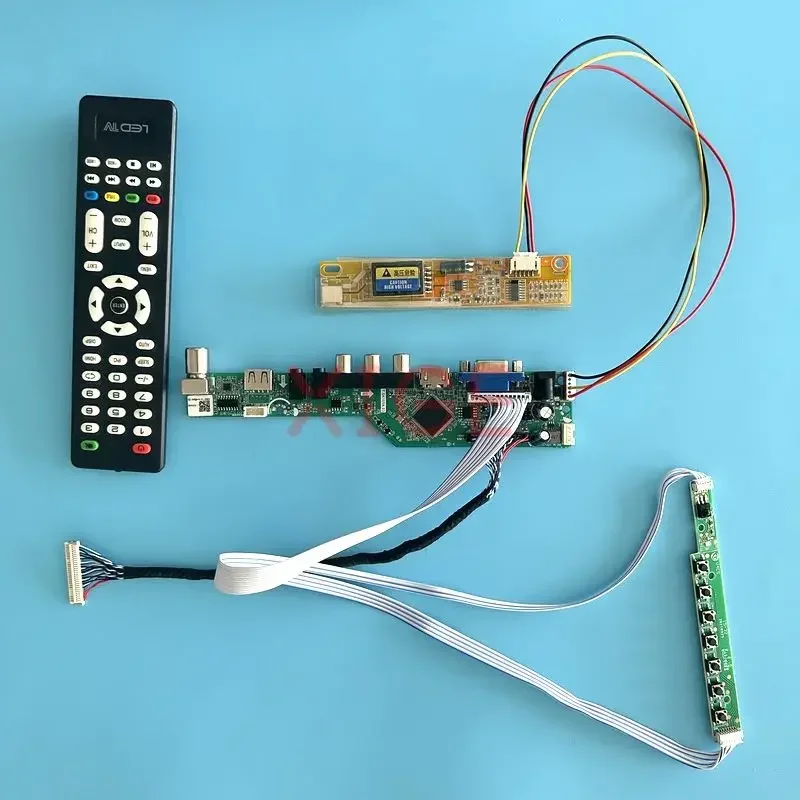 

Плата контроллера драйвера подходит для CLAA154WP04A CLAA154WP05A 1ccfl IR + USB + AV + HDMI + VGA аналоговый ТВ LVDS 30-контактный 1440*900 комплект для самостоятельной сборки ЖК-экрана