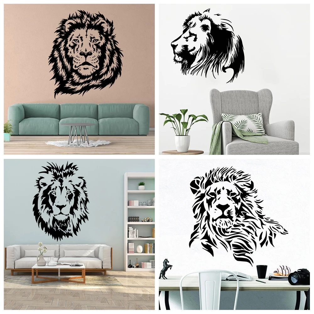 Lion Wall Decal Art Vinyl Stickers For Kids Rooms Decoration Decoration Accessories Murals