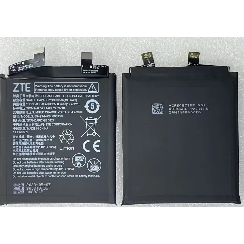 For Nubia Z50Ultra NX712J mobile phone ZTE Li3949T44P8h806756 battery