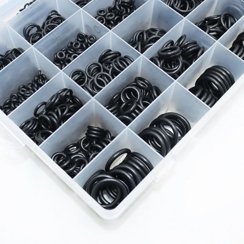 CS1.0-4.0mm Rubber O Ring High Quality Sealing Washer Balck NBR O-ring Plumbing Gasket Car Air Condition Oil Resistant Oring Kit