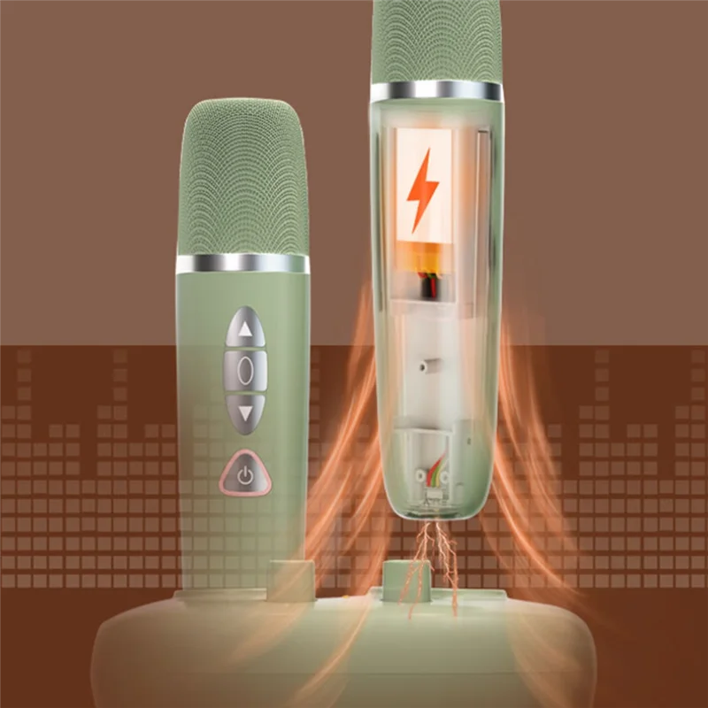 

1 In 2 Home KTV Mixer Wireless Microphone Noise Reduction Bluetooth Sound Card Microphone Sets Home Karaoke Artifact-Y47A