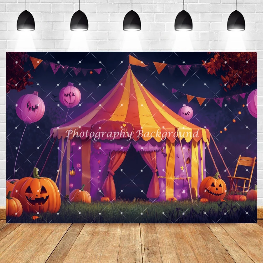 خلفيات خيمة السيرك للهالوين، ليلة الشفق المسحور، فانوس اليقطين، مهرجان باطني، صورة الديكور، خلفيات الصورة #2