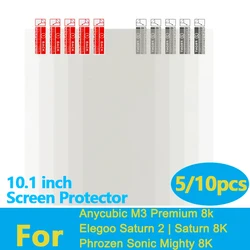 Anycubic-Protector de pantalla para impresora 3D, película protectora de 10,1 pulgadas para Anycubic M3 Premium, Elegoo Saturn 2, Saturn 8K, Sonic Mighty 8K, 5/10 piezas