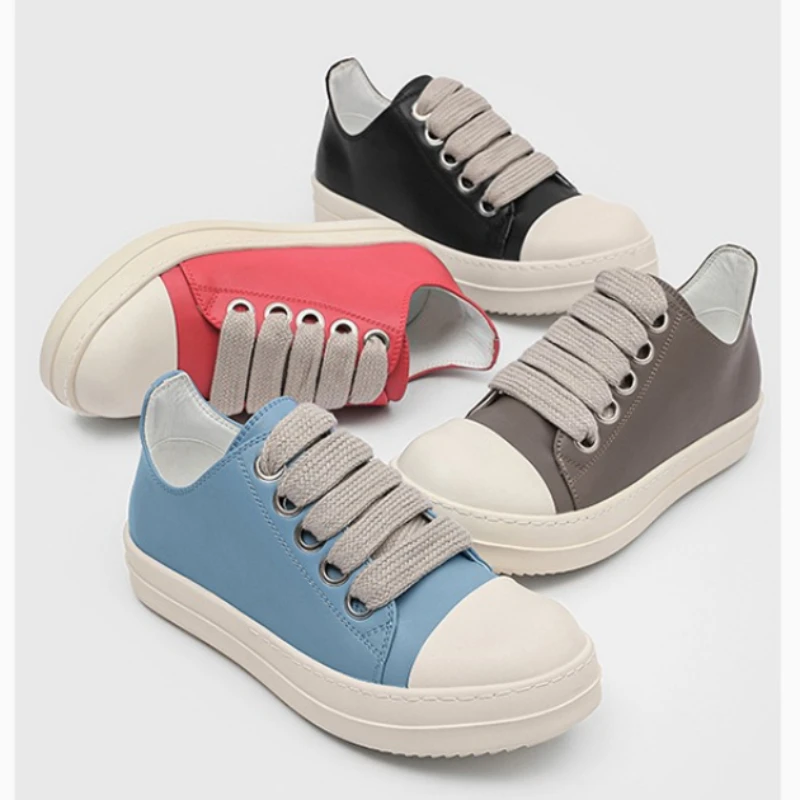 Men‘s Spring Summer Chunky Lace Low Top Sneakers Platform Anti-Slip Casual Shoes Multi Color Comfortable Luxury Designer Shoes