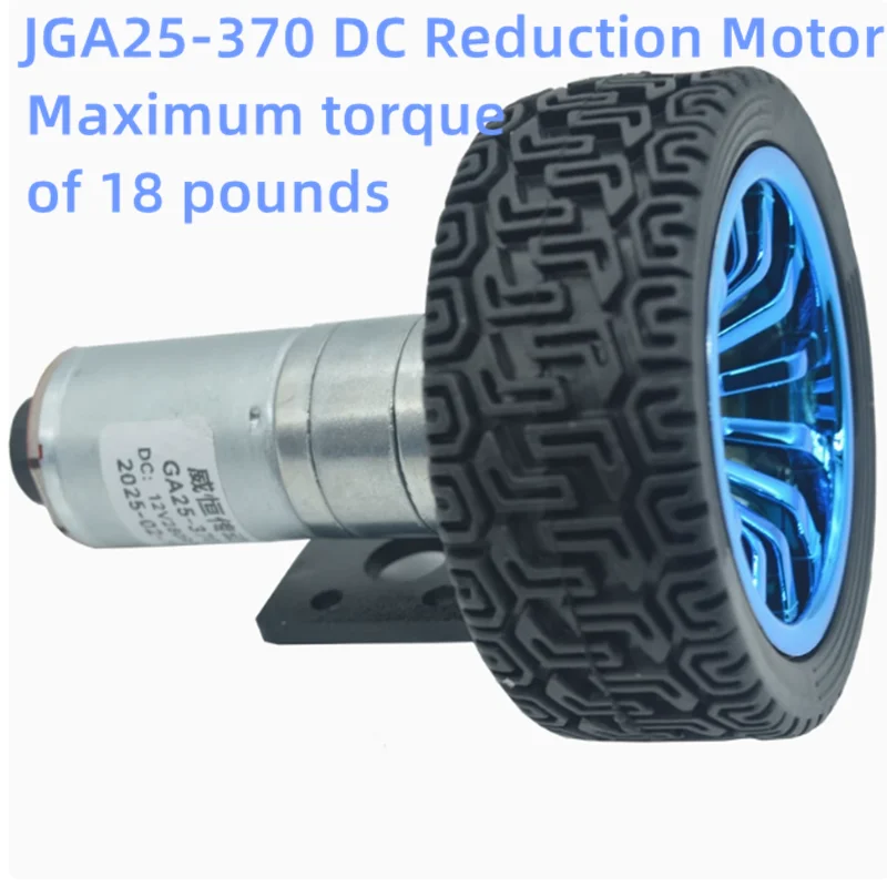 JGA25-370 DC reduction motor encoder speed code disc high power and high torque balance car motor 6V 12V 24V 1360RPM 620RPM