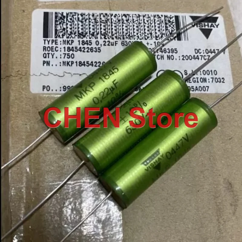 4PCS/10PCS Original VISHAY ERO MKP1845 0.22UF 630V 13X43MM Audio axial capacitor MKP 220NF free shipping 630V0.22UF