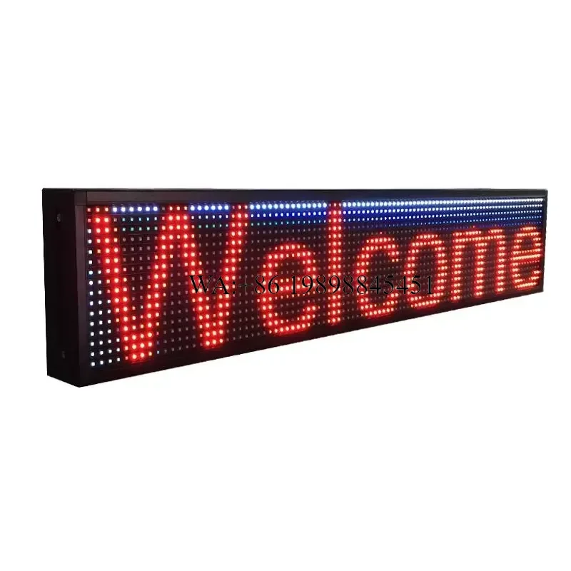 WMWMNU Car Rear Window Single Color Display Vehicle Running Message Text Led Display Board