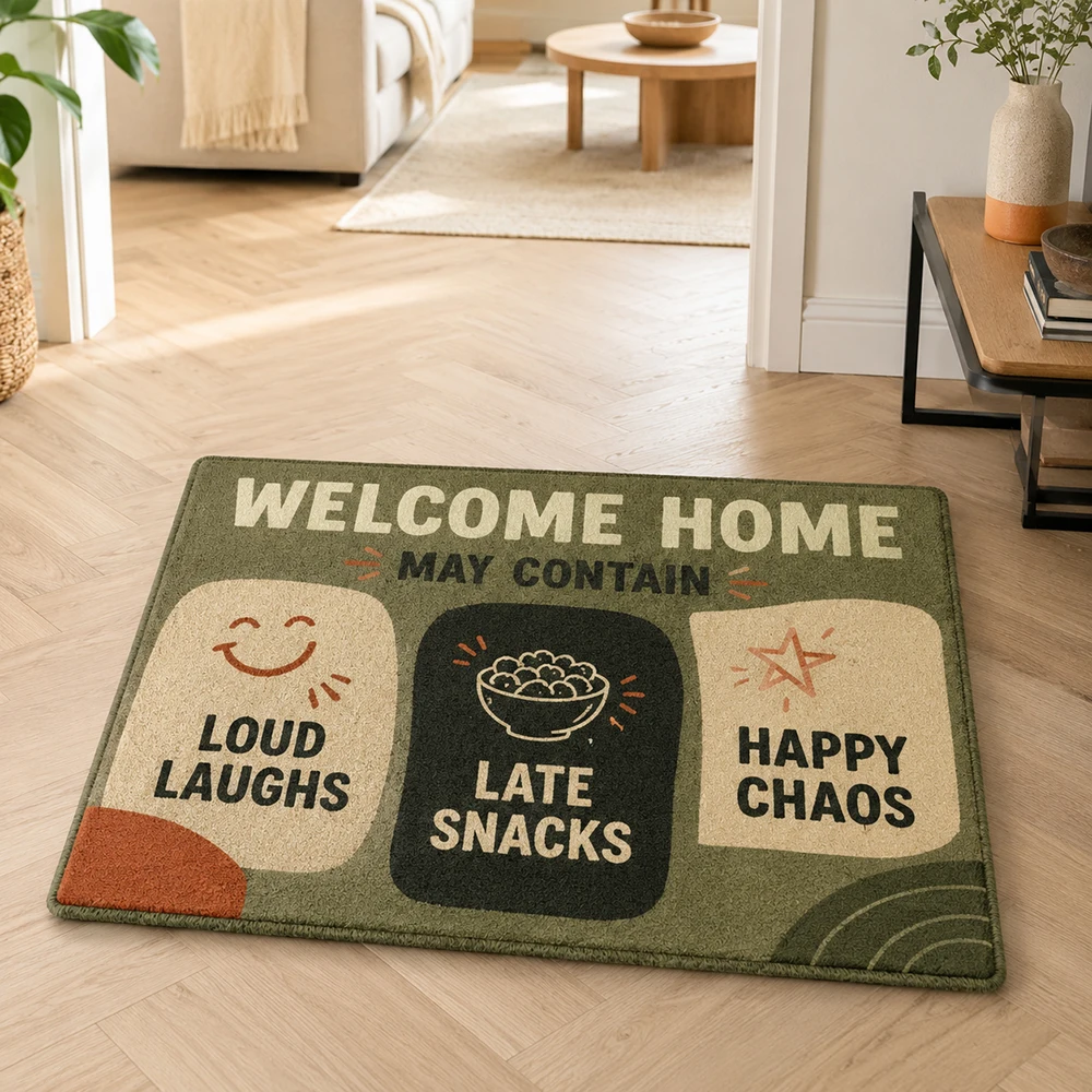 Funny Welcome Mat Choice Design Custom Door Rug with Non Slip Rubber Backing Indoor Entrance Apartment Home Decor Unique Gift