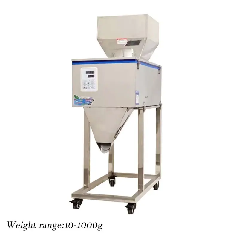 Automatic Weighing Rack Machine 10-1000g Stainless Steel Granular Powder Packaging Filling Machine for Business & Industrial Use