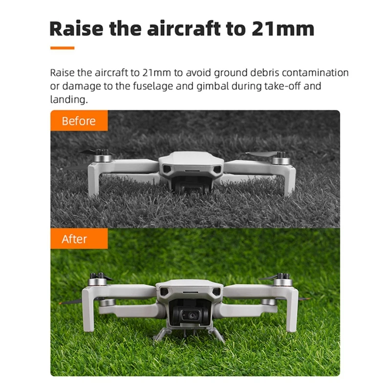 Carrello di atterraggio per Mavic Mini/Mini 2/Mini SE accessori per la protezione delle gambe estesi con altezza a sgancio rapido