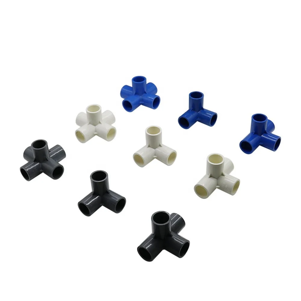 

20pcs Inside Diameter 20mm 25mm 32mm 3 Way 4 Way 5 Way Plastic PVC Connector Water Tube Pipe Fittings Joint Adapter