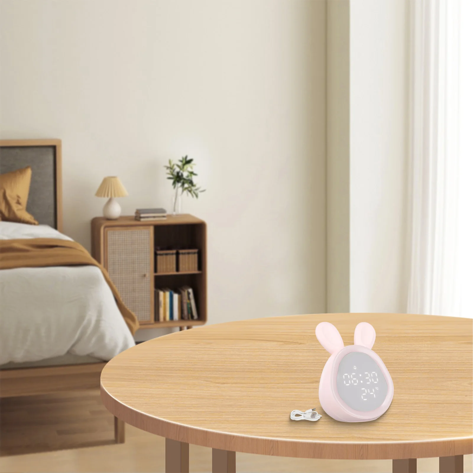 Add charm to your bedroom with the Time Rabbit Alarm Clock a practical and stylish electronic alarm clock with night light