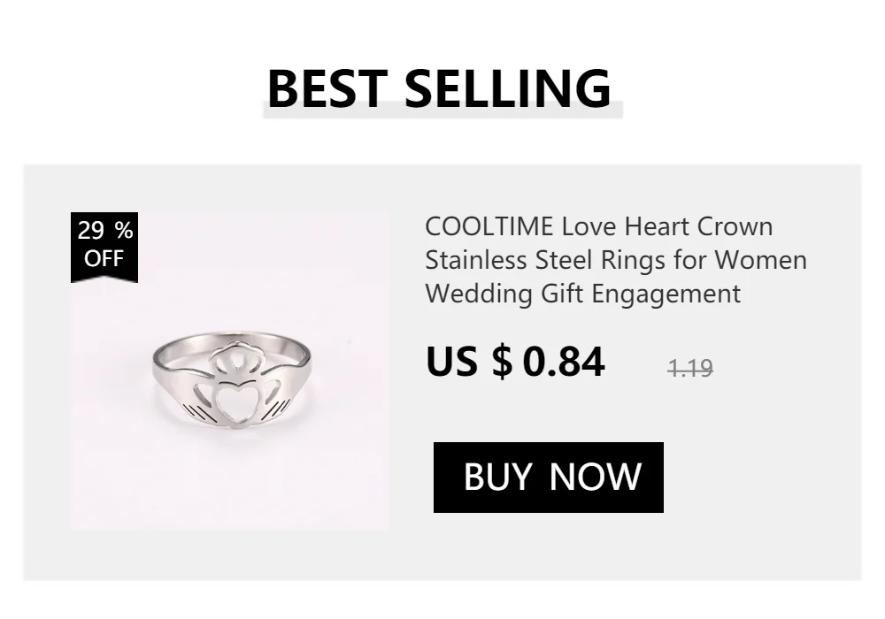 Cooltime Tier Hund Pfote Knochen verstellbare Ringe für Frauen Edelstahl offene Fingerringe Schmuck Anillos Mujer – Detail 17