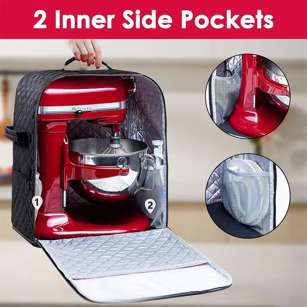 Stand Mixer Cover Designed for Consistent Performance in Home Kitchen Environments Dust Resistant Polyester Composition