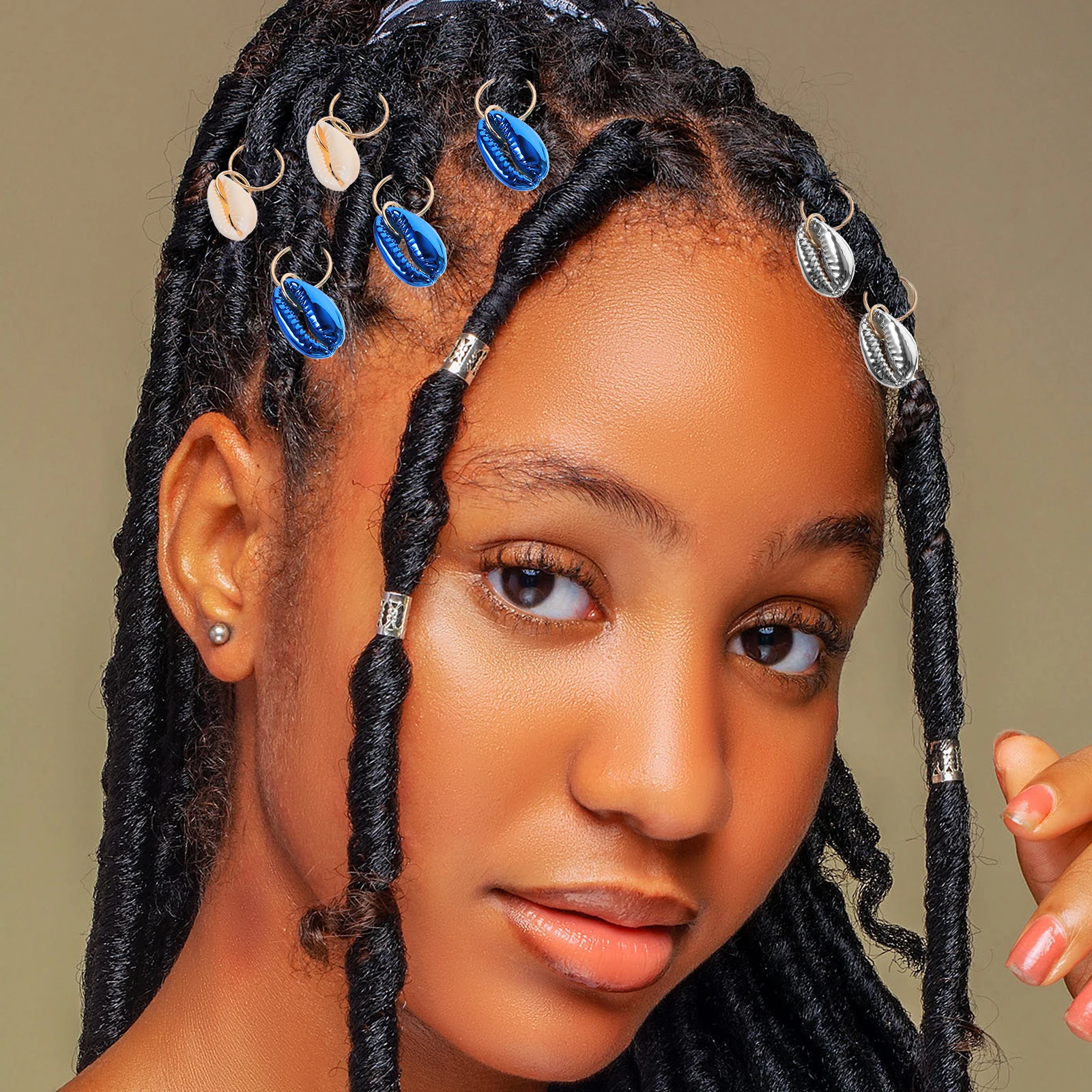 

24 шт., заколки в виде ракушек, зажимы в виде ракушек, аксессуары для косичек, ювелирные изделия, подвески, ракушки для волос для украшений для волос, аксессуары для косичек