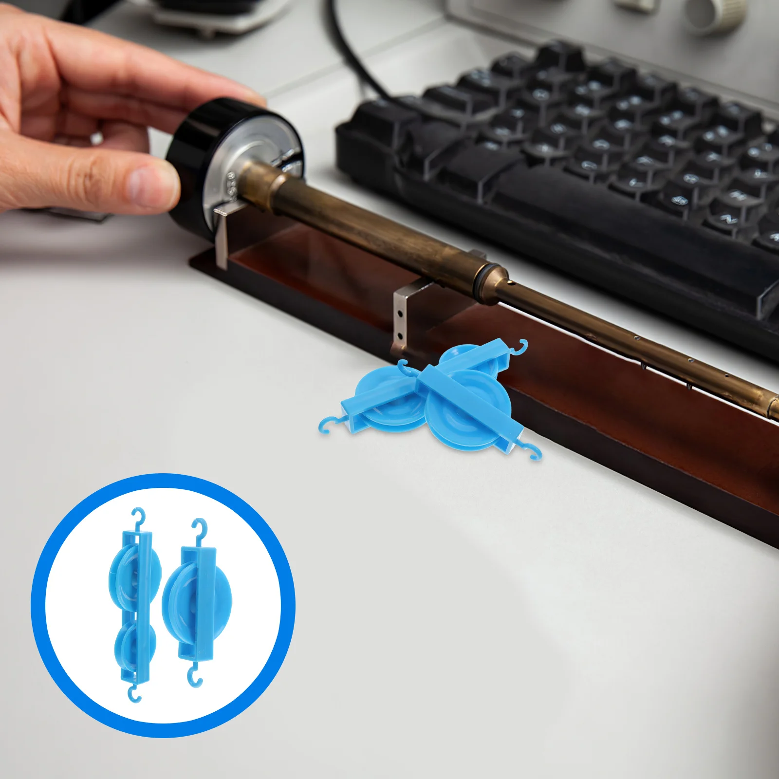 

10pcs Double Single Pulley Set Plastic Physics Mechanics Experiment Equipment School Lab Teaching Aid Student Project Tool