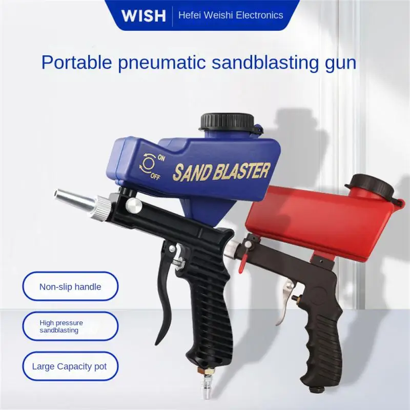 Portable Gravity Sandblasting Gun Pneumatic Sandblasting Set Anti-rust Sandblasting Device Small Sandblasting Machine Products