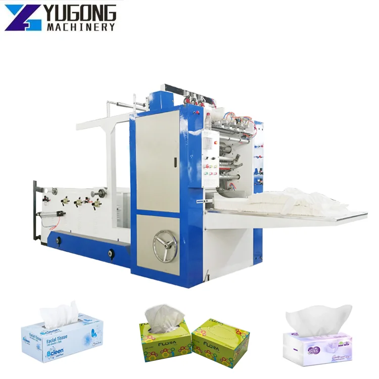 YG Small Business Folding Facial Tissue Paper Machine Production Line with Vacuum Pump