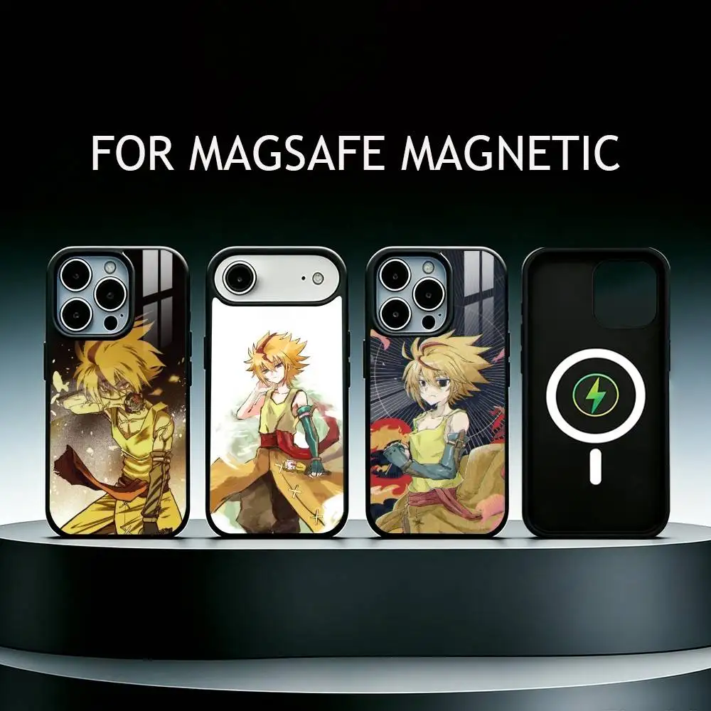 Funda para Teléfono Free De La Hoya Beyblade para iPhone 17, 16, 15, 14, 13, 12, 11 Plus, Pro, Compatible con Carga Inalámbrica Magnética