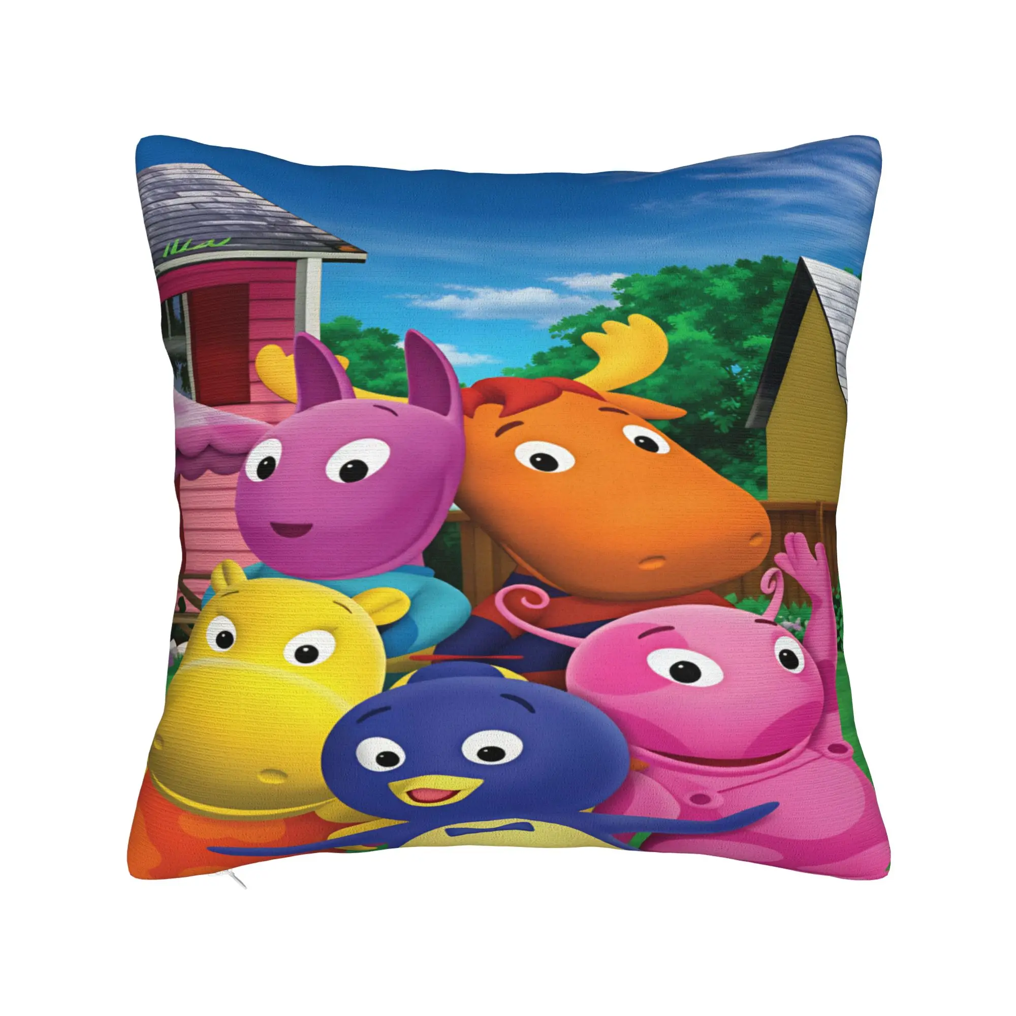 The Backyardigans Pillowcases  Retro Trendy Pillow Case For Sofa Home Decoration Design Pillow Cover