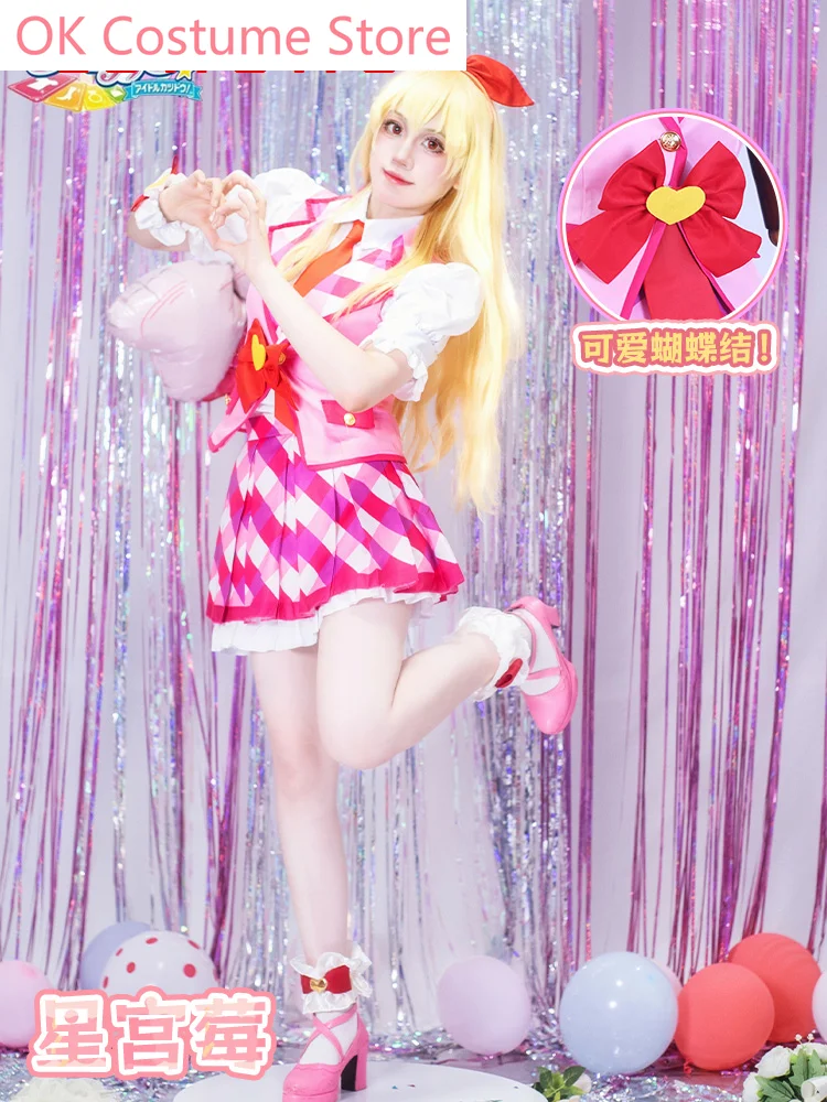 Aikatsu! Series Hoshimiya Ichigo Lolita Women Cosplay Costume Cos Game Anime Party Uniform Hallowen Play Role Clothes Clothing