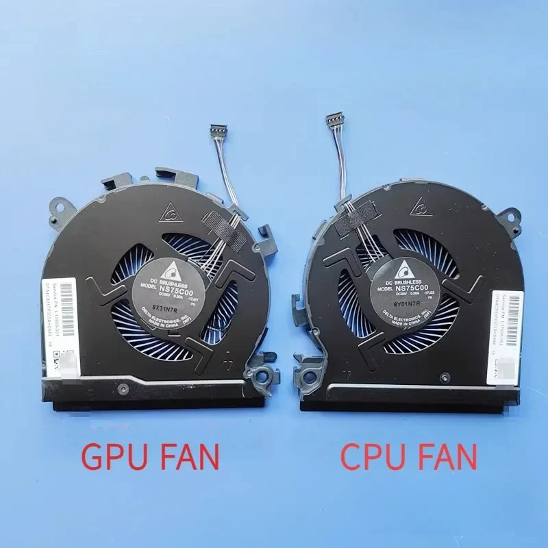 Laptop CPU GPU cooler fans for HP Spectre x360 15-ch 15-ch011dx cooling PC fan radiator L17605-001 l17606 NS75C00-17J21/17j22