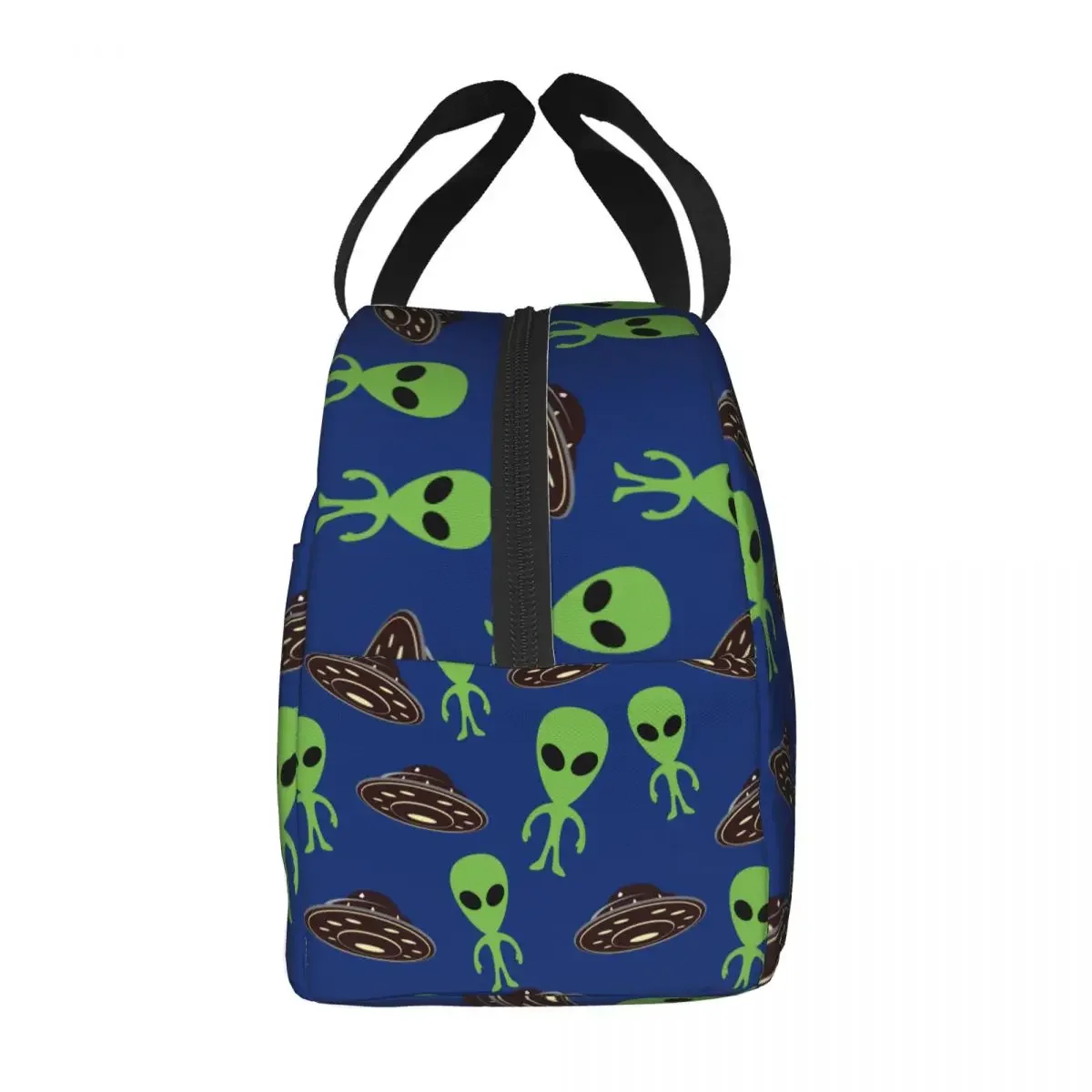 Alien And UFO Lunch Bags Portable Insulated Oxford Cooler Thermal Picnic Travel Lunch Box for Women Children