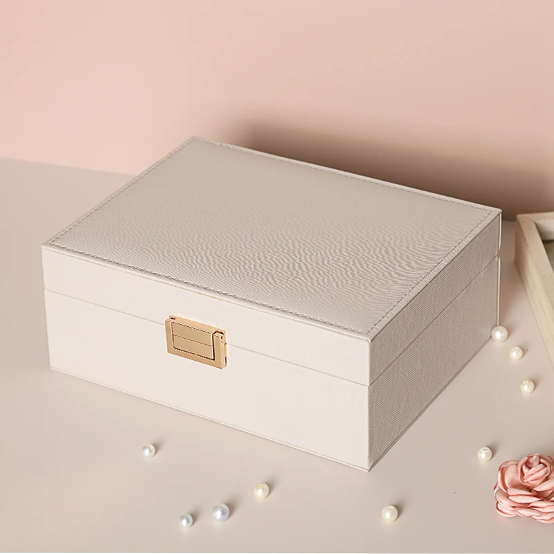 

Travel Jewelry Storage Box Portable Organizer for Rings Necklaces Earrings Watches Small Size Jewelry Display Collection Case