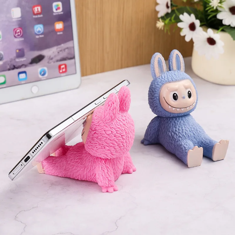 New kawaii rag cloth cell phone holder desktop support cell phone rag cloth accessory holder home decorative toys gifts