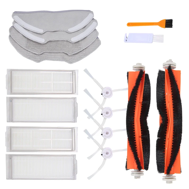 ل Xiaomi Mi Robot Vacuum-Mop 2 Lite / Pro / MJSTL / MJST1SHW قطع غيار مكنسة الروبوت فرشاة جانبية رئيسية Hepa Filter-AT39