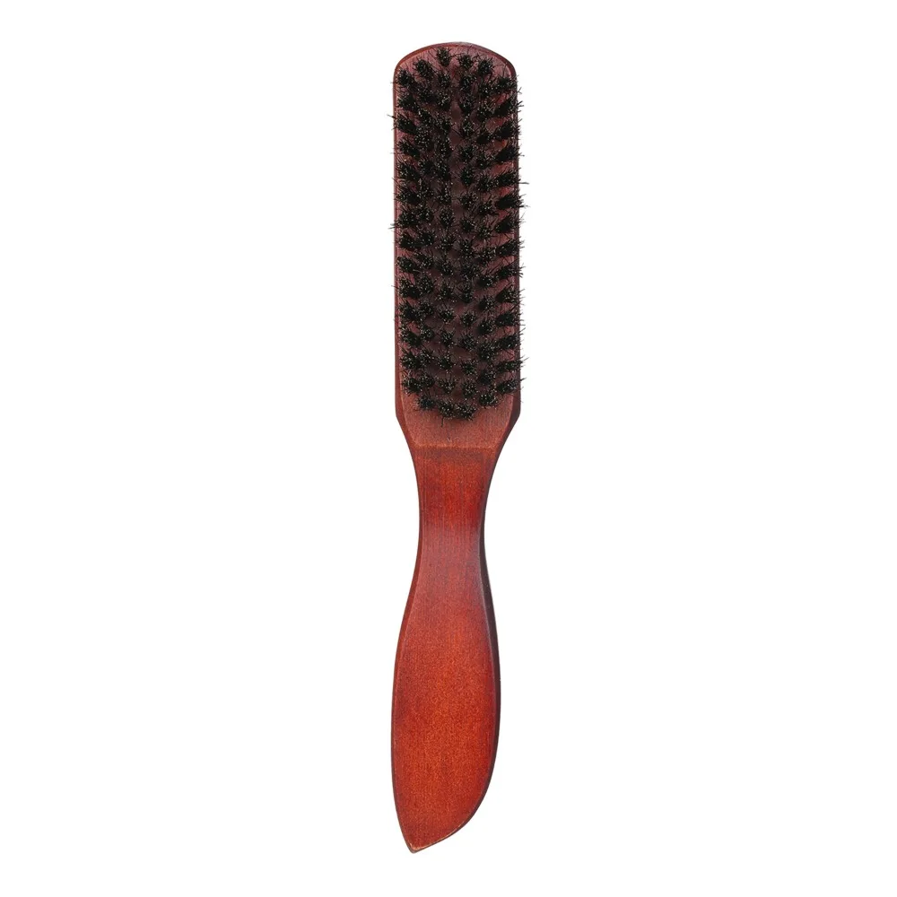 For Men's Beard Care Multi-Purpose Hair Brush Soft Wooden Handle Massage Brush Durable Beard Brush Skin Care