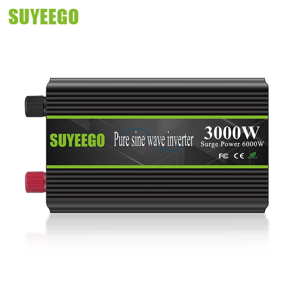 

SUYEEGO Pure Sine Wave Home Car RV Inverters 3000W Power Inverter Inversores Solares Onda Pura Dc 12V 24V 48V To Ac 110V/220V