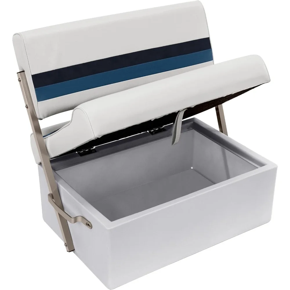 

High quality-8WD125FF Deluxe Series Pontoon Flip-Flop Seat Cushion Set-Two Position Swing Back Rest-Free shipping