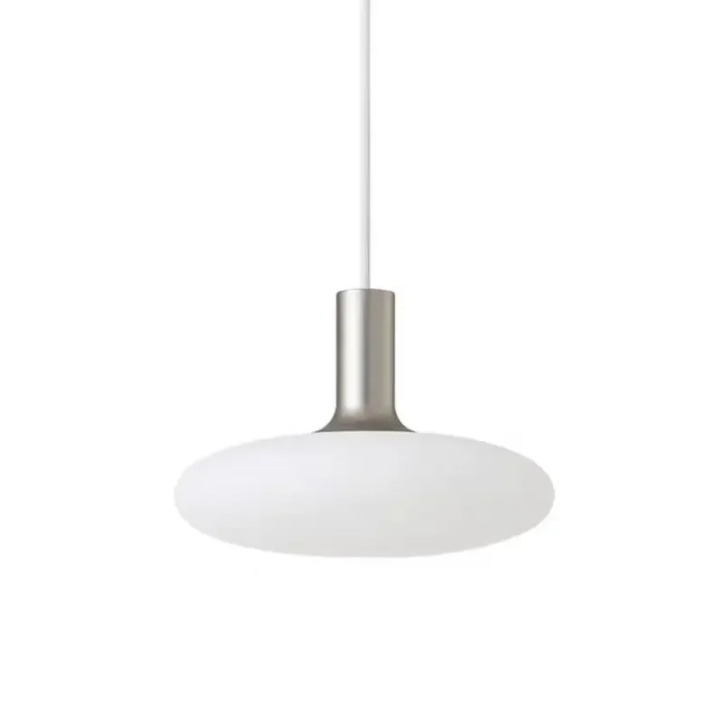 

Modern simple soft light restaurant simple light luxury glass chandelier