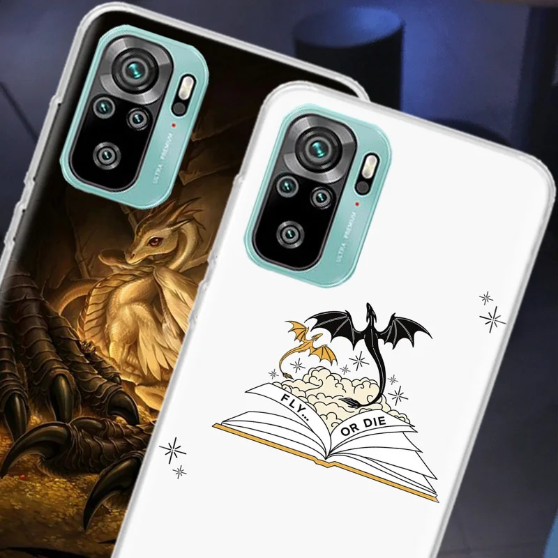 F-Fourth W-Wing Dragon Phone Case For Xiaomi Redmi Note 13 Pro Plus 5G Cover 10 10A 10C 12 12C 9A 9C 9T 8A 7A 6A 9 8 7 6 K70 K60