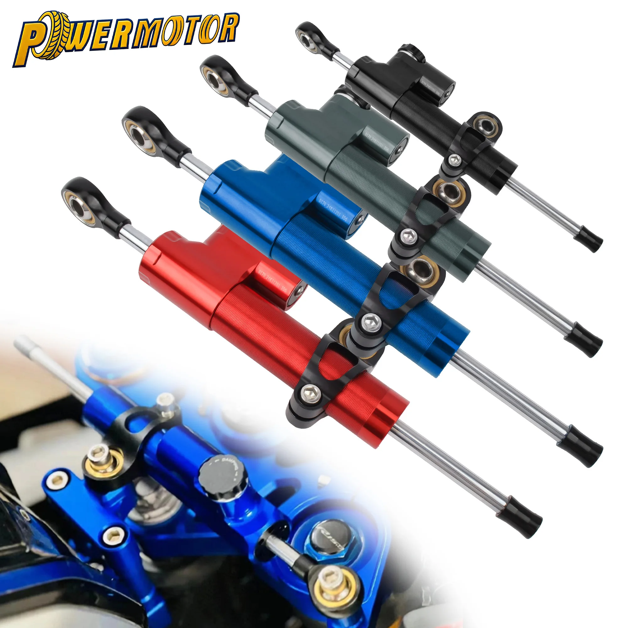 

Motorcycle Steering Damper Stabilizer Speed Wobble Safety Control CNC For Yamaha Honda Kawasaki BMW Harley Modified Accessories