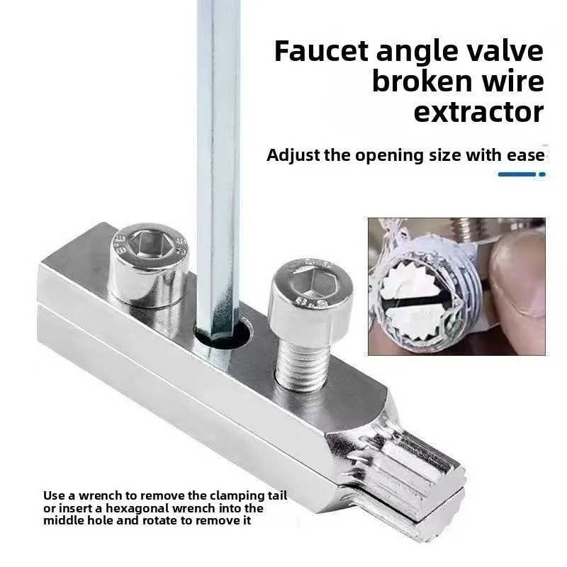 

Faucet Angle Valves Broken Wire Extractor Set Damage Screw Extractor Remover Universal Angle Valve Wire Stripped Screw Extractor