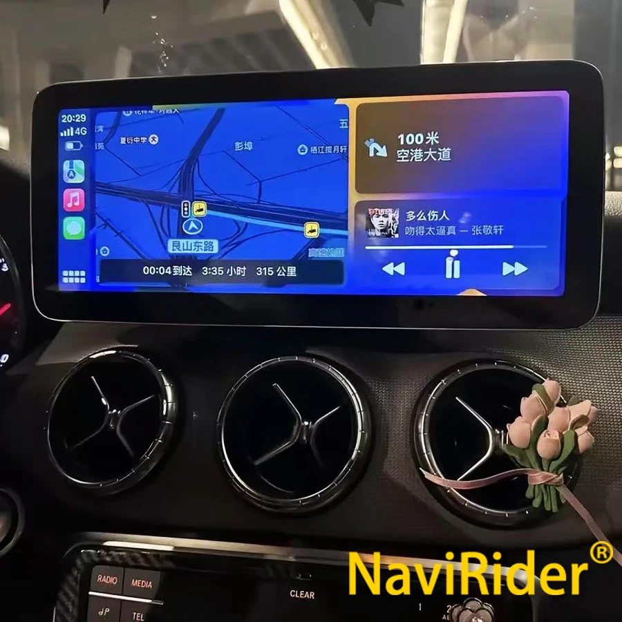 Android Car Radio Touch Screen For Benz A CLA GLA  W176 C117 X156 W463 2013-2018 Auto Navigation Multimedia Video Player Carplay