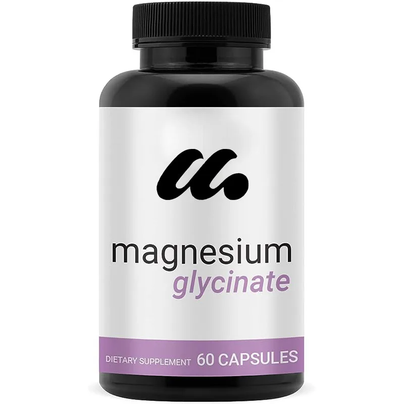 Magnesium Glycine 1000mg (500mg per capsule) - Pure Magnesium Supplement - Chelated Maximum Absorption -60 capsules