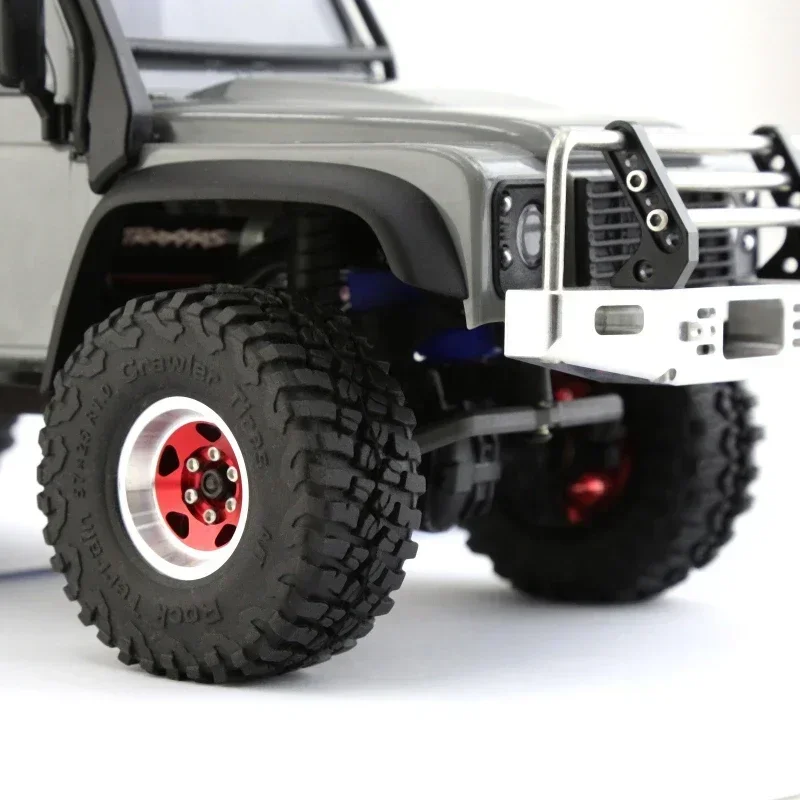 1.0" 비드락 휠 림 딥 디쉬 스탬프 스틸 허브 (1/18 1/24 RC 크롤러 자동차 Axial SCX24 AX24 TRX4M TRX4-M 업그레이드 부품용)