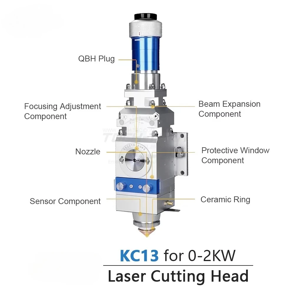 

KC13 Manual Focusing Laser Cutting Head | 0-2000W QBH Interface Fiber Cutting Machine