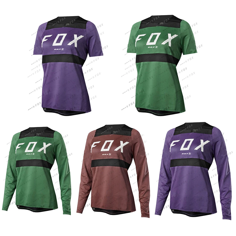 

Women's Motocross Mountain Enduro Bike Clothing Bicycle Moto Downhill Jersey Cycling Jersey MTB FOXBAT T-shirt