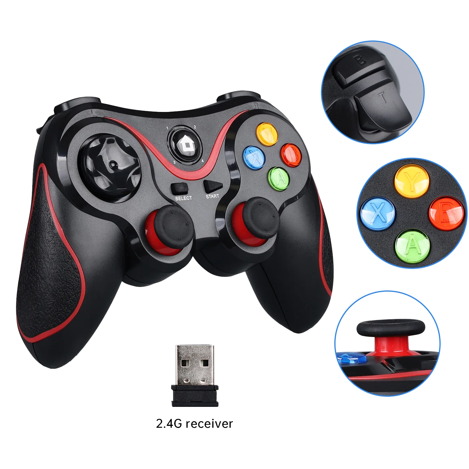 4.0 BT 2.4G Wireless Controller For Switch Controle For PS3/PS4 Gamepad Console With For PC joystick For TV For IOS