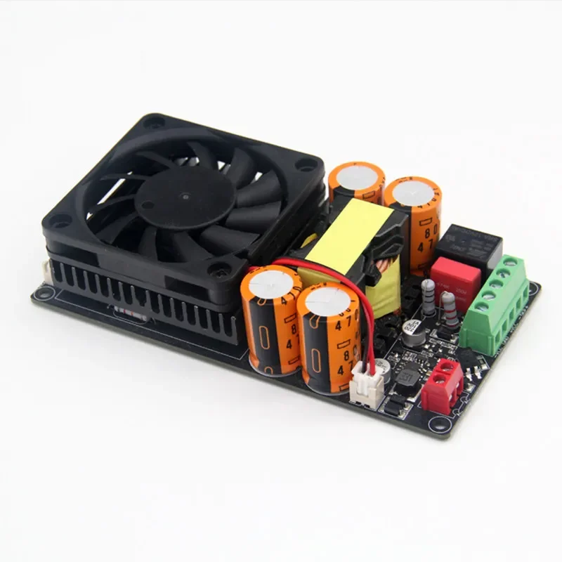 High-fidelity Audiophile High-power Digital Amplifier, Mono 1000W, Featuring the IRS2092S Stage Amplifier Board for Subwoofers